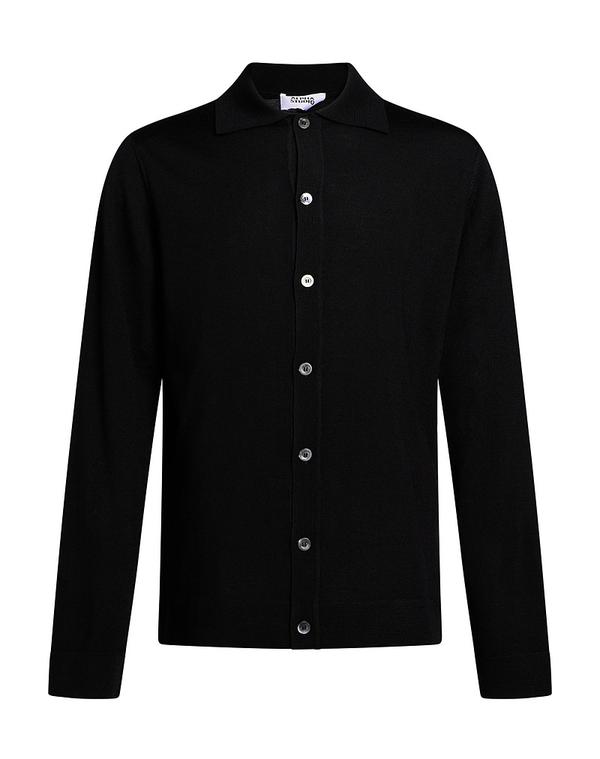 アルファス テューディオ メンズ トップス シャツ ALPHA STUDIO Black ブラック|ReVida 店