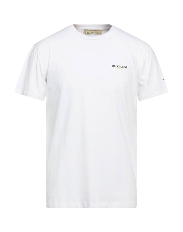 トラサルディ メンズ トップス Tシャツ TRUSSARDI White ホワイト｜ReVida 店
