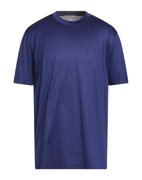 カナーリ メンズ トップス Tシャツ CANALI Blue ブルー｜ReVida 店