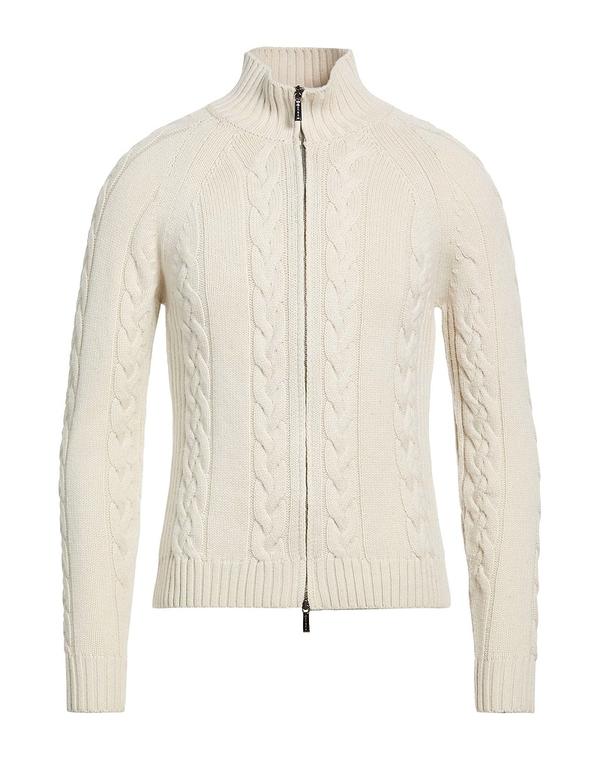 ムーレー メンズ アウター カーディガン MOORER Beige ベージュ｜ReVida 店