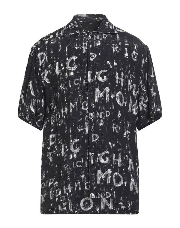 ジョン リッチモンド メンズ トップス シャツ JOHN RICHMOND 柄入りシャツ Black ブラック