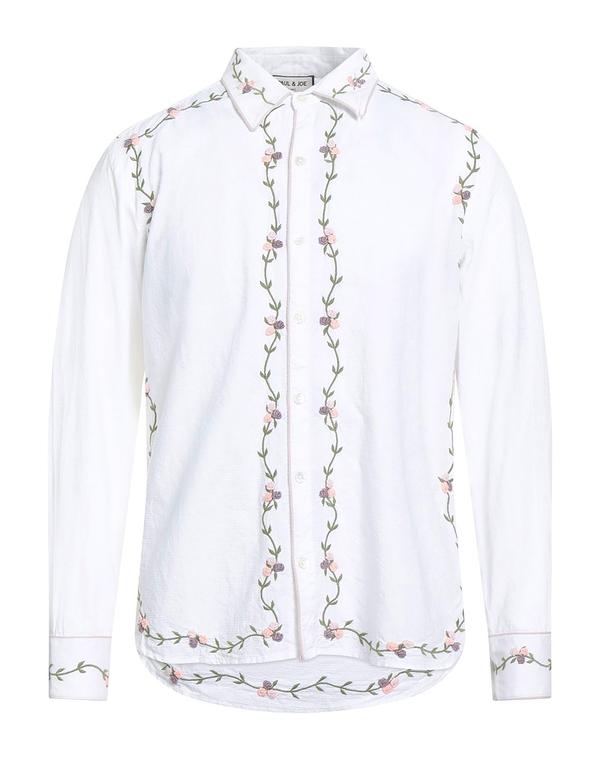 ポール＆ジョー メンズ トップス シャツ PAUL & JOE 柄入りシャツ White ホワイト