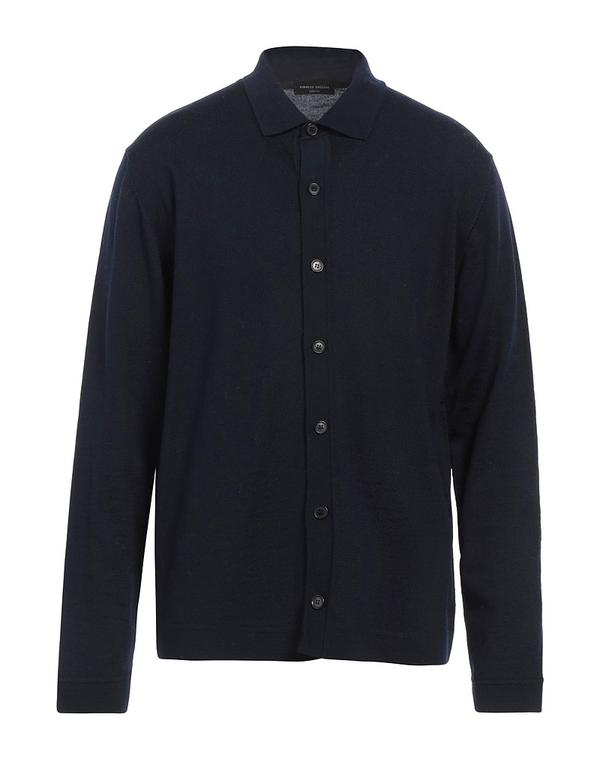 ロベルトコリーナ メンズ アウター カーディガン ROBERTO COLLINA カーディガン Midnight Blue ブルー