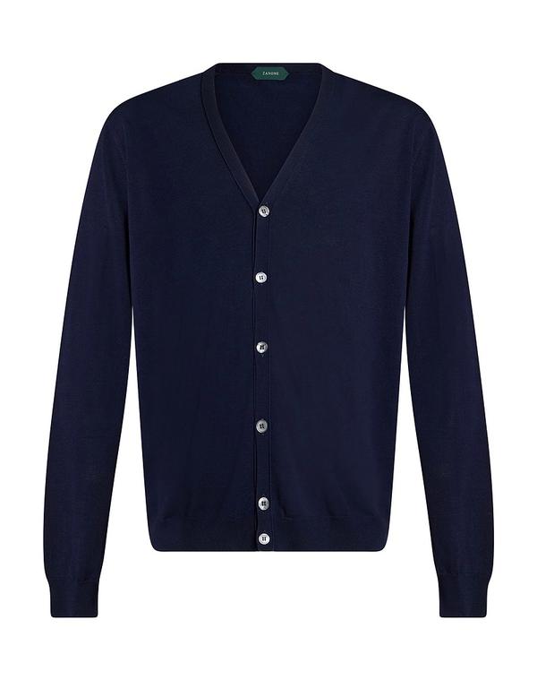 ザノーネ メンズ アウター カーディガン ZANONE Navy ネイビー|ReVida 店