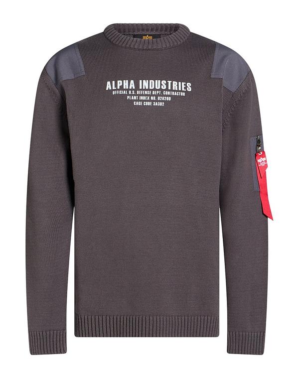 アルファインダストリーズ メンズ トップス シャツ プルオーバー ALPHA INDUSTRIES Charcoal チャコール｜ReVida 店