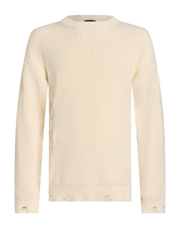 ディスクレーマー メンズ トップス シャツ プルオーバー DISCLAIMER Off White オフホワイト|ReVida 店