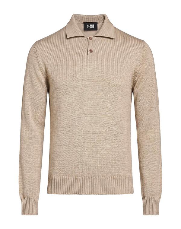 アルファス テューディオ メンズ トップス シャツ プルオーバー ALPHA STUDIO Beige ベージュ｜ReVida 店