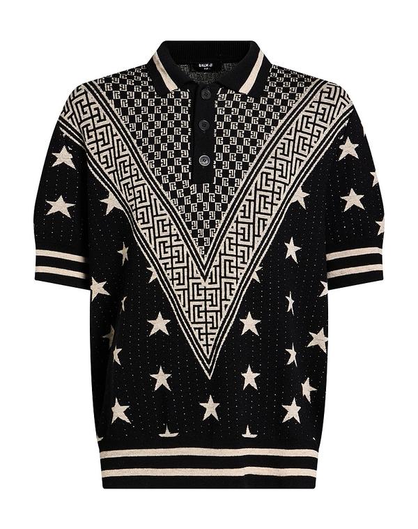 バルマン メンズ トップス シャツ プルオーバー BALMAIN Black ブラック｜ReVida 店