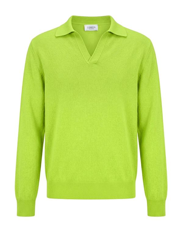 ラネウス メンズ トップス シャツ プルオーバー LANEUS Lime Green ライム｜ReVida 店