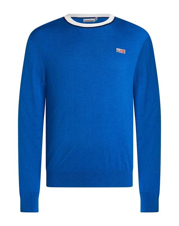 ナパピリ メンズ トップス シャツ プルオーバー NAPAPIJRI Blue ブルー|ReVida 店