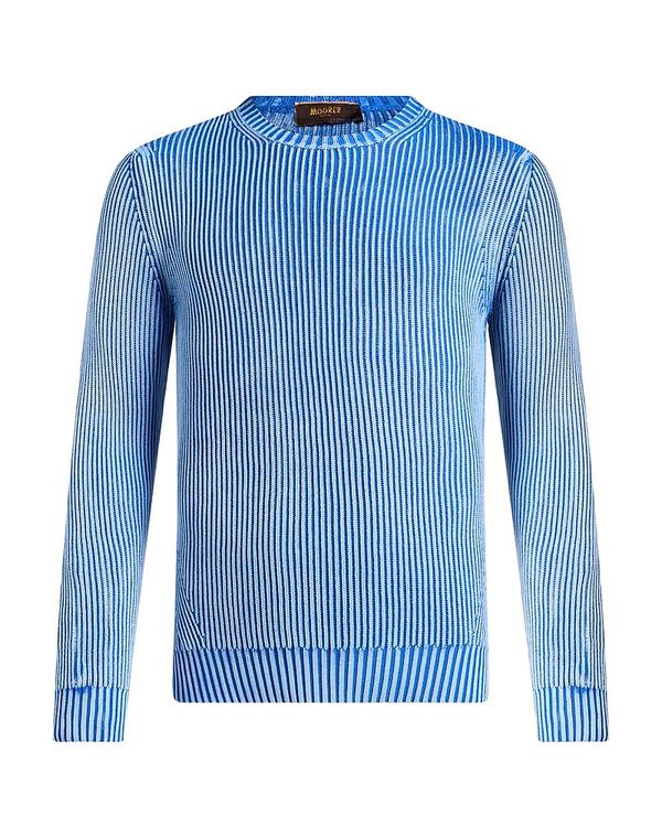 ムーレー メンズ トップス シャツ プルオーバー MOORER Light Blue ブルー｜ReVida 店