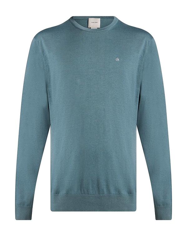 カルバンクライン メンズ トップス シャツ プルオーバー CALVIN KLEIN Blue Gray グレー｜ReVida 店