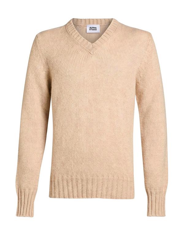 アルファス テューディオ メンズ トップス シャツ プルオーバー ALPHA STUDIO Beige ベージュ|ReVida 店