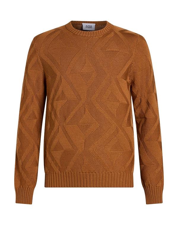 アルファス テューディオ メンズ トップス シャツ プルオーバー ALPHA STUDIO Camel キャメル｜ReVida 店