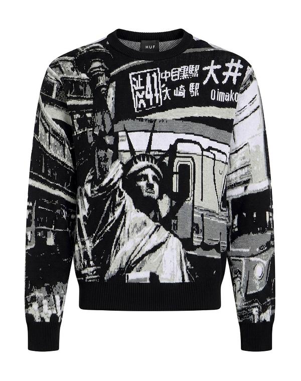 ハフ メンズ トップス シャツ プルオーバー HUF Black ブラック｜ReVida 店