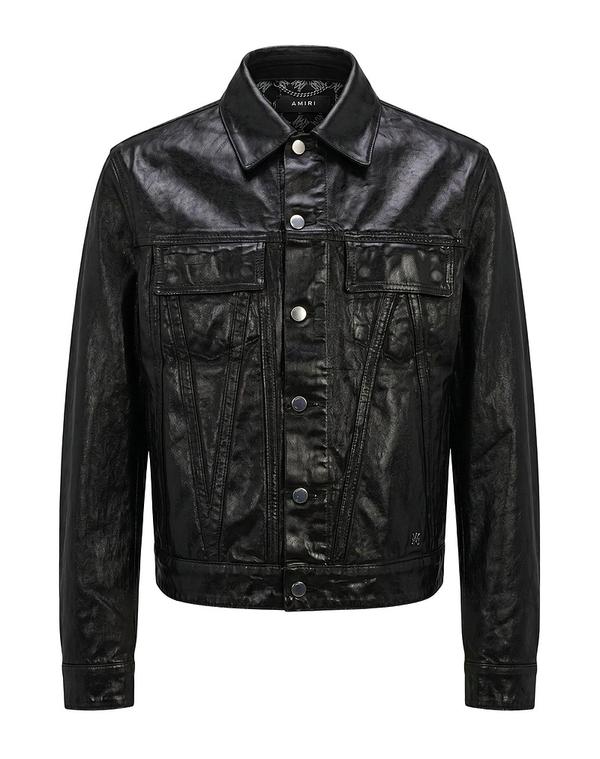 アミリ メンズ アウター ジャケット・ブルゾン デニムブルゾン AMIRI Black ブラック|ReVida 店