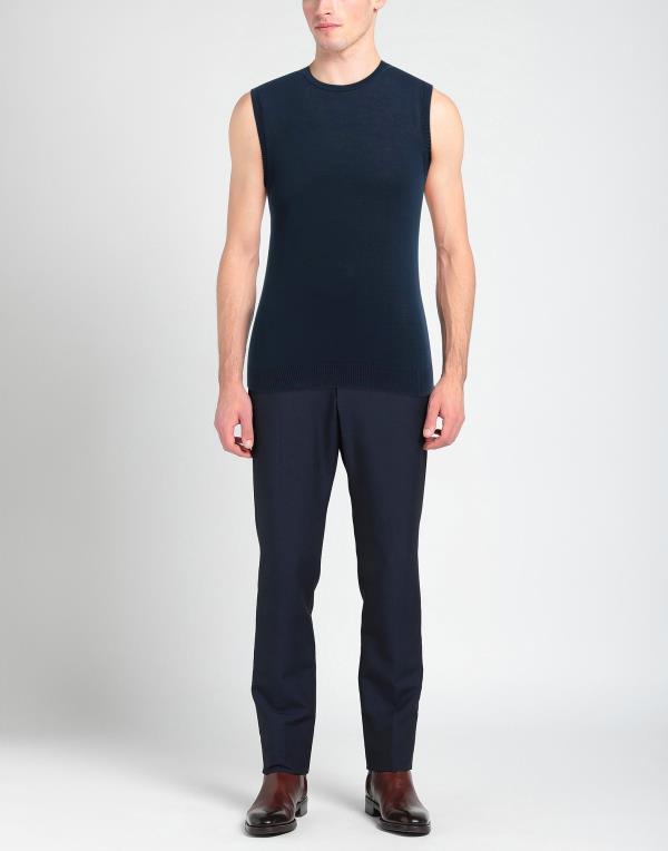 ダニエル フィエゾリ メンズ Sleeveless blue sweater Midnight ニット・セーター アウター トップス | xflame.com