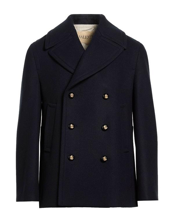 ヴァレンティノ メンズ アウター コート VALENTINO GARAVANI Midnight Blue ブルー|ReVida 店