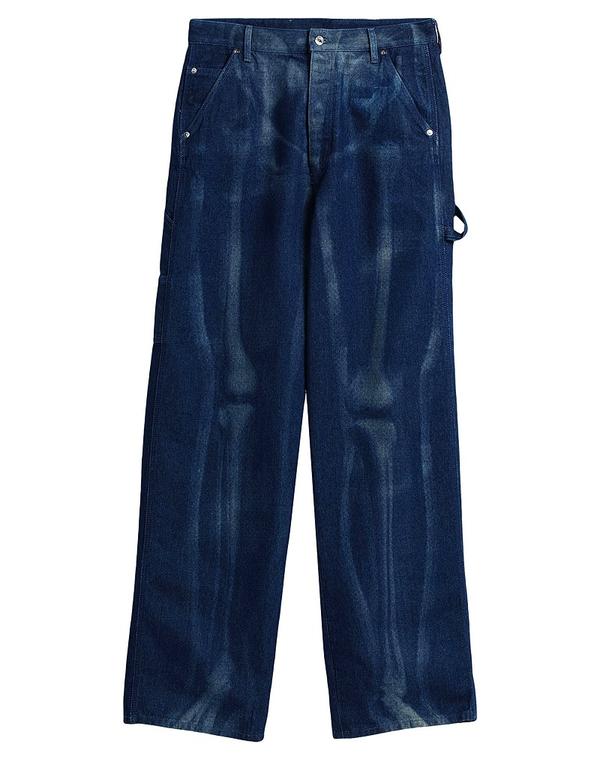 オフ-ホワイト メンズ ボトムス デニムパンツ ストレートレッグ OFF-WHITE Blue ブルー｜ReVida 店
