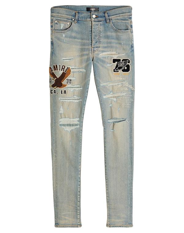 アミリ メンズ ボトムス デニムパンツ スキニー AMIRI Blue ブルー｜ReVida 店