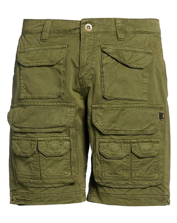 アルファインダストリーズ メンズ ボトムス ハーフパンツ・ショーツ ショートパンツ&バミューダパンツ ALPHA INDUSTRIES & Military Green グリーン｜ReVida 店