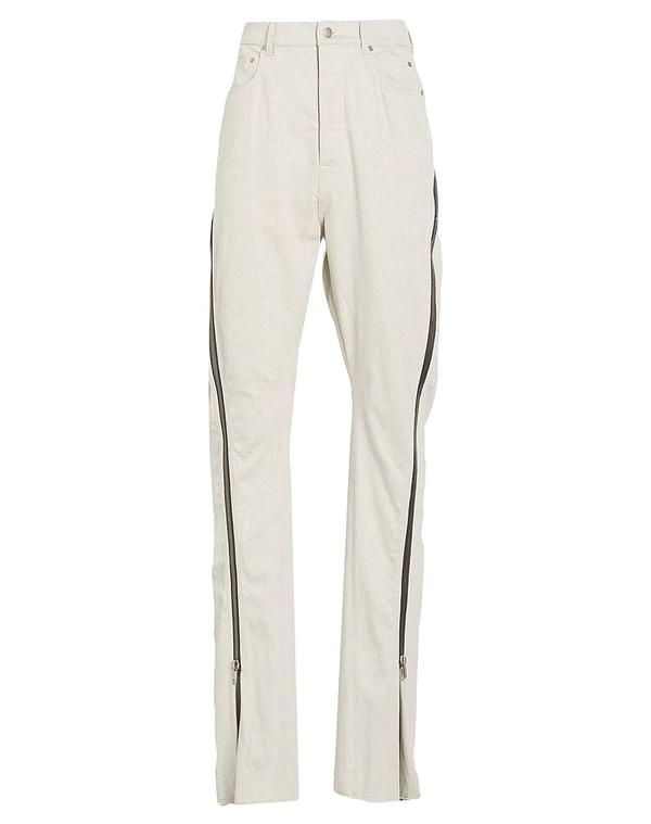 リックオウエンス メンズ ボトムス デニムパンツ ストレートレッグ RICK OWENS Light Gray グレー｜ReVida 店
