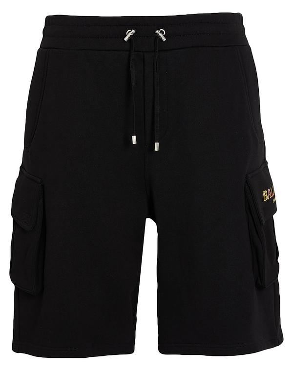 バルマン メンズ ボトムス ハーフパンツ・ショーツ ショートパンツ&バミューダパンツ BALMAIN & Black ブラック|ReVida 店