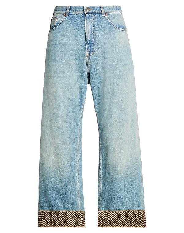ヴァレンティノ メンズ ボトムス デニムパンツ ストレートレッグ VALENTINO GARAVANI Blue ブルー｜ReVida 店