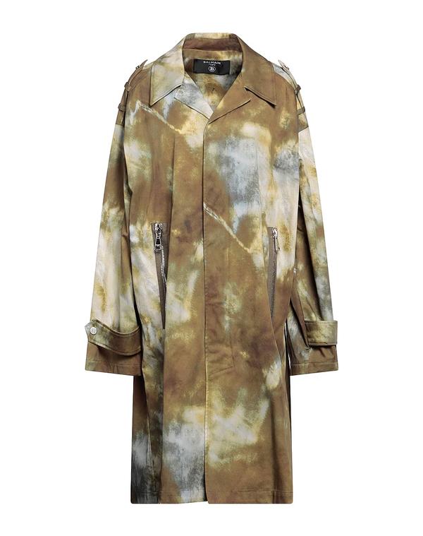 バルマン メンズ アウター コート BALMAIN ライトコート Military Green グリーン