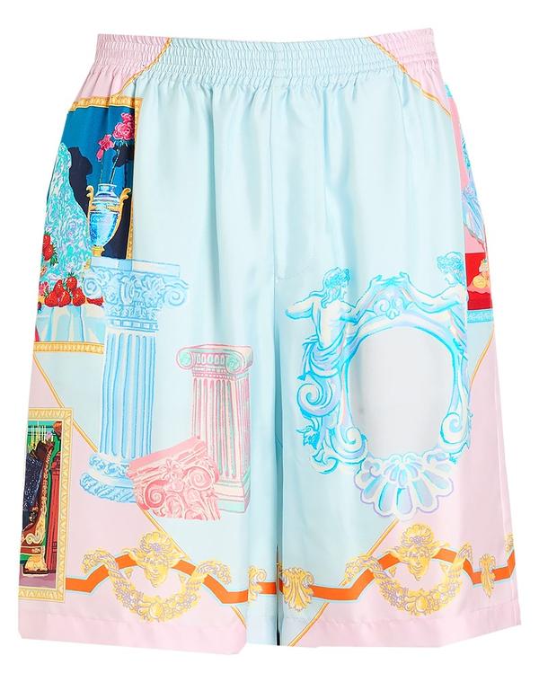 ヴェルサーチ メンズ ボトムス ハーフパンツ・ショーツ ショートパンツ&バミューダパンツ VERSACE & Pink ピンク｜ReVida 店
