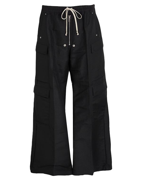 リックオウエンス メンズ ボトムス カジュアルパンツ カーゴパンツ RICK OWENS Black ブラック｜ReVida 店