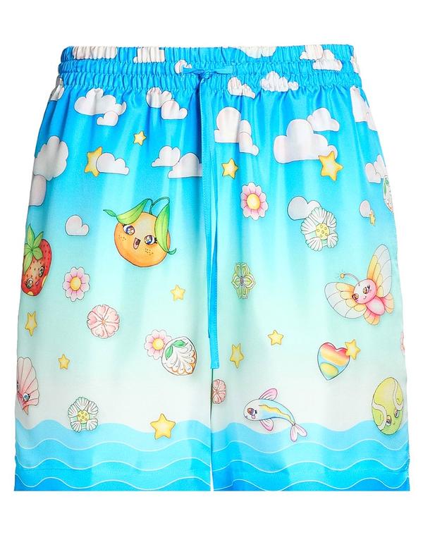 カサブランカ メンズ ボトムス ハーフパンツ・ショーツ ショートパンツ&バミューダパンツ CASABLANCA & Azure Blue ブルー|ReVida 店