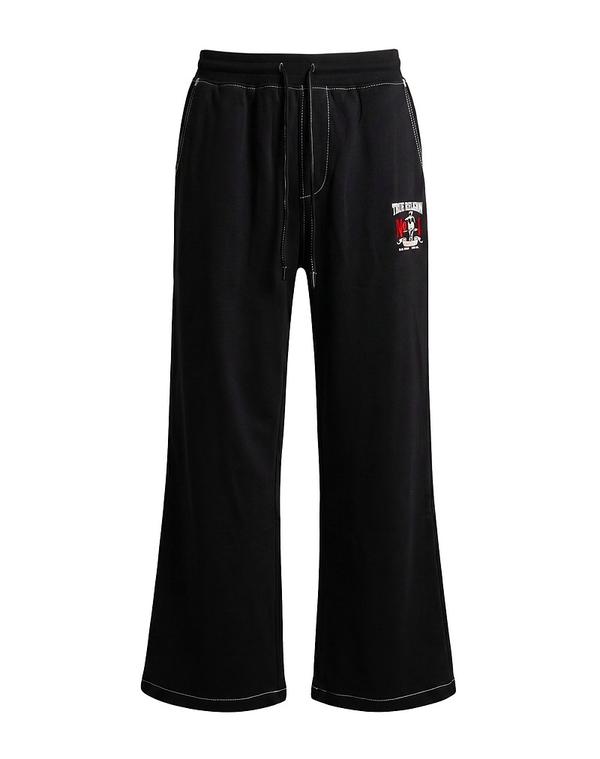 トゥルーレリジョン メンズ ボトムス カジュアルパンツ スウェットパンツ TRUE RELIGION Black ブラック|ReVida 店