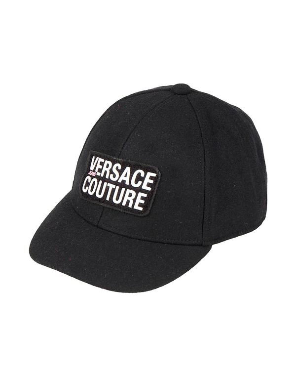 ヴェルサーチ メンズ アクセサリー 帽子 VERSACE JEANS COUTURE Black ブラック|ReVida 店