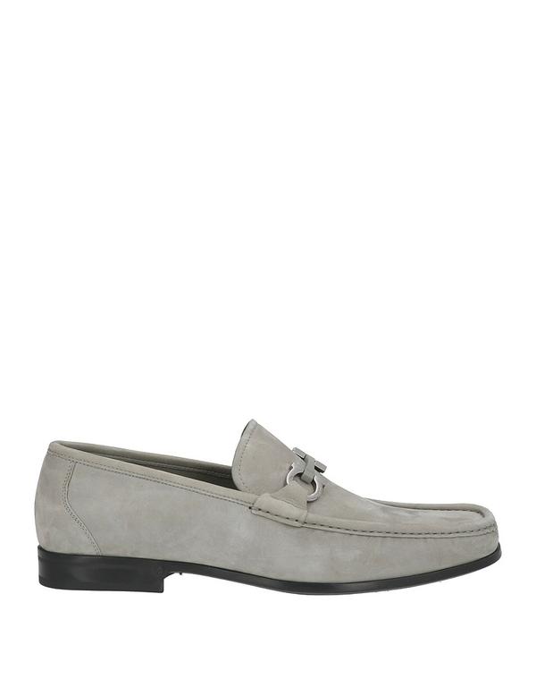 フェラガモ メンズ シューズ スリッポン・ローファー モカシン FERRAGAMO Gray グレー｜ReVida 店
