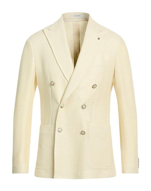 タリアトーレ メンズ アウター ジャケット・ブルゾン テーラードジャケット TAGLIATORE Ivory アイボリー｜ReVida 店