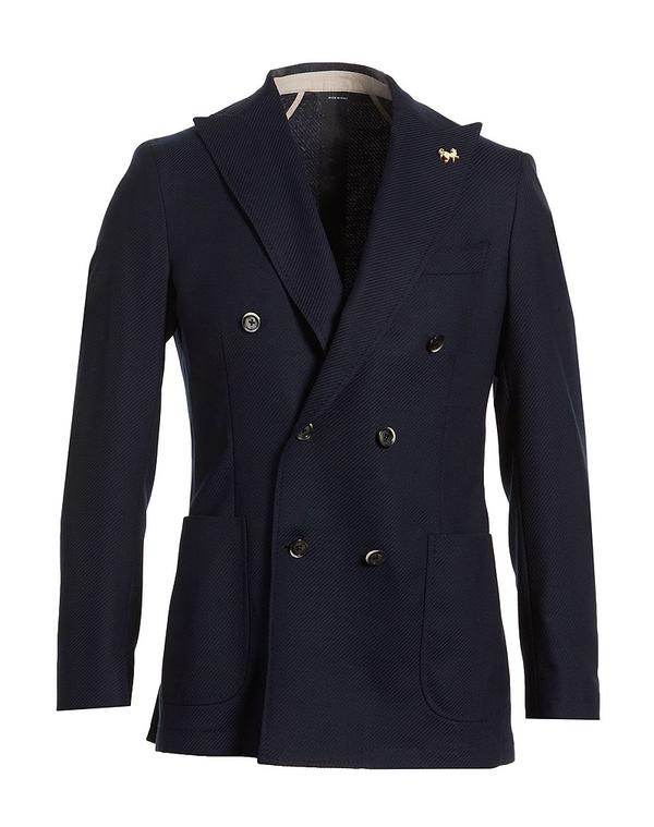 トンボリーニ メンズ アウター ジャケット・ブルゾン TOMBOLINI Midnight Blue ブルー|ReVida 店
