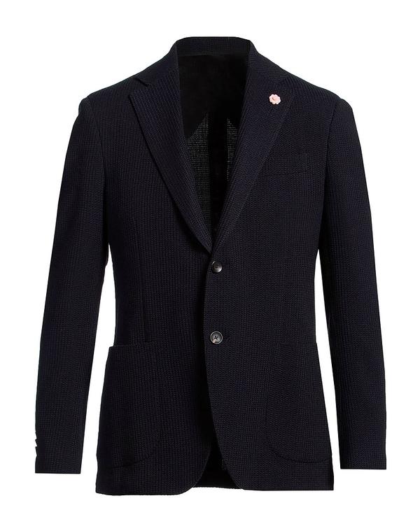 ラルディーニ メンズ アウター ジャケット・ブルゾン LARDINI Midnight Blue ブルー｜ReVida 店