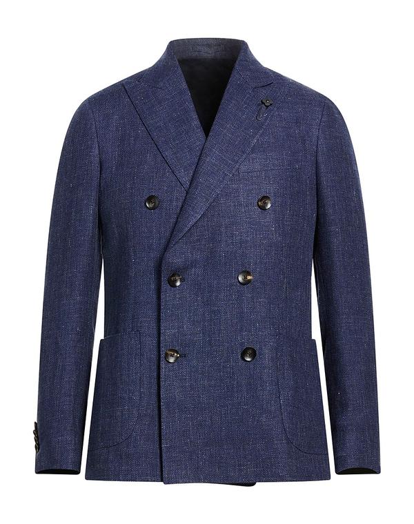 ラルディーニ メンズ アウター ジャケット・ブルゾン LARDINI Navy ネイビー|ReVida 店