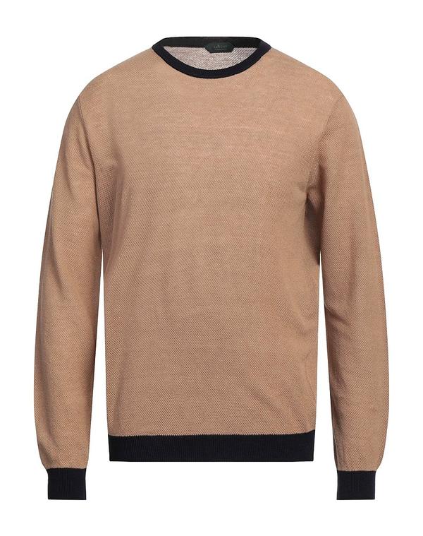 ザノーネ メンズ トップス シャツ ZANONE プルオーバー Camel キャメル