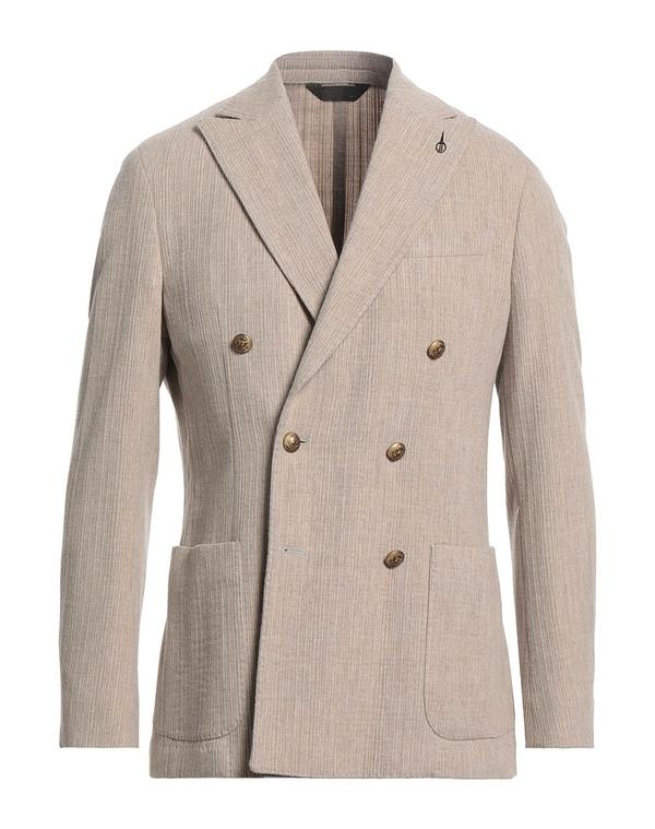 パオローニ メンズ アウター ジャケット・ブルゾン テーラードジャケット PAOLONI Beige ベージュ｜ReVida 店