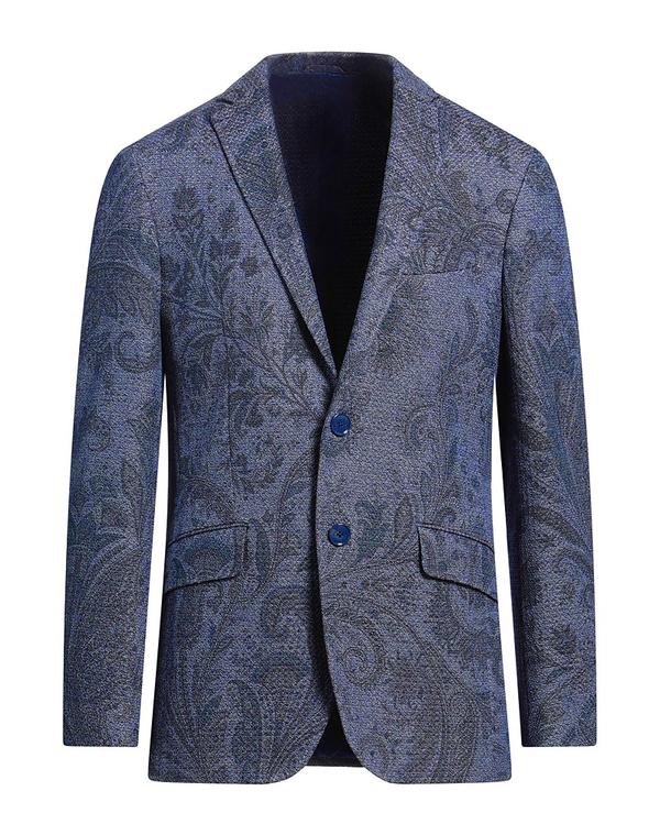 エトロ メンズ アウター ジャケット・ブルゾン ETRO Blue Gray グレー|ReVida 店