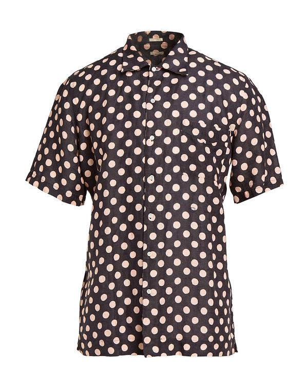マッシモアルバ メンズ トップス シャツ MASSIMO ALBA Charcoal チャコール｜ReVida 店