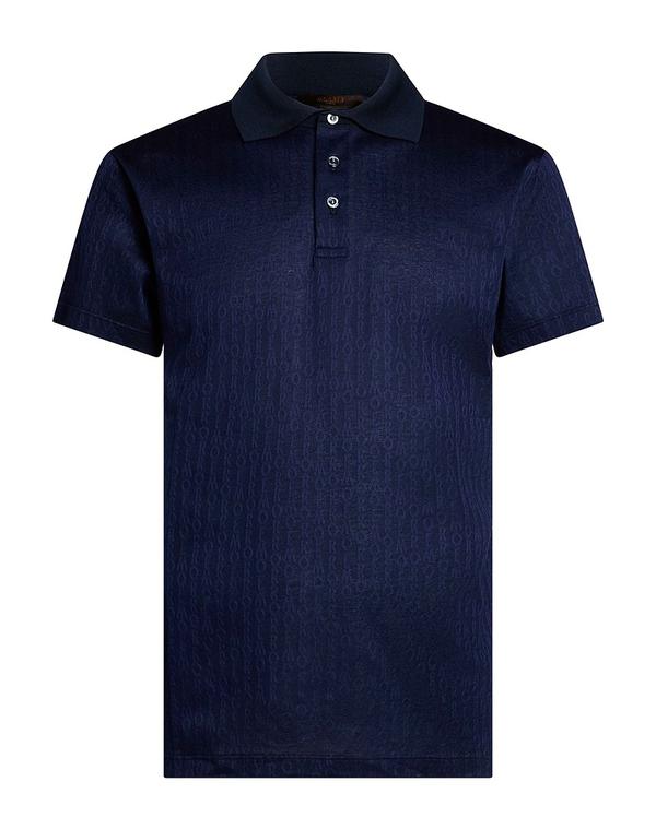 ムーレー メンズ トップス ポロシャツ MOORER Navy ネイビー|ReVida 店