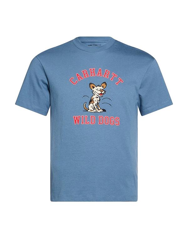 カーハート メンズ トップス Tシャツ CARHARTT Blue Gray グレー｜ReVida 店