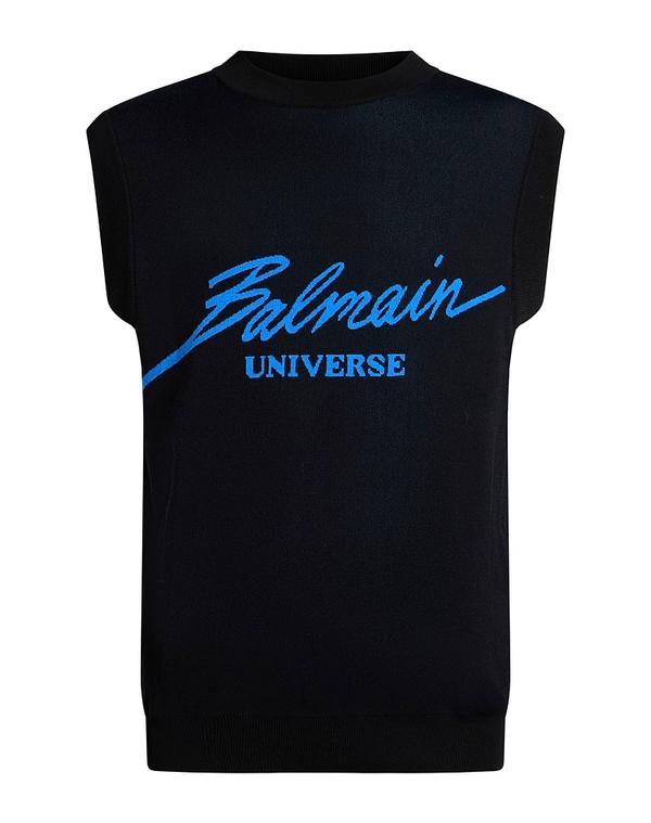 バルマン メンズ トップス シャツ プルオーバー BALMAIN Black ブラック｜ReVida 店