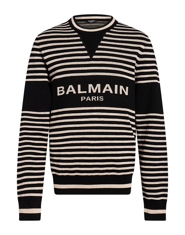 バルマン メンズ トップス シャツ プルオーバー BALMAIN Black ブラック|ReVida 店