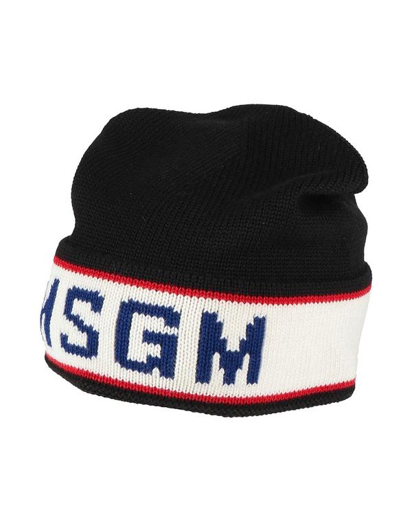 エムエスジイエム メンズ アクセサリー 帽子 MSGM Black ブラック|ReVida 店