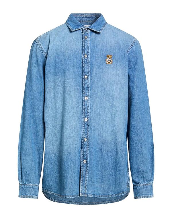 モスキーノ メンズ トップス シャツ MOSCHINO Blue ブルー|ReVida 店