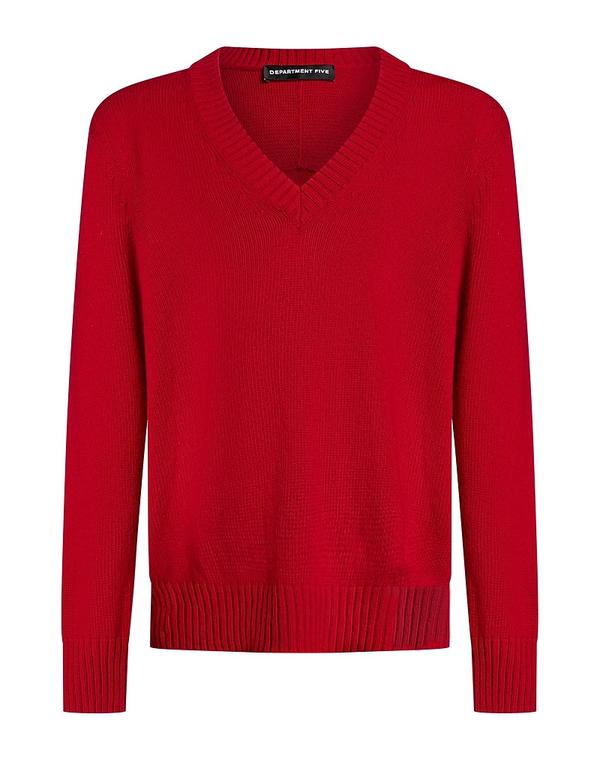 デパートメントファイブ メンズ トップス シャツ プルオーバー DEPARTMENT 5 Red レッド|ReVida 店